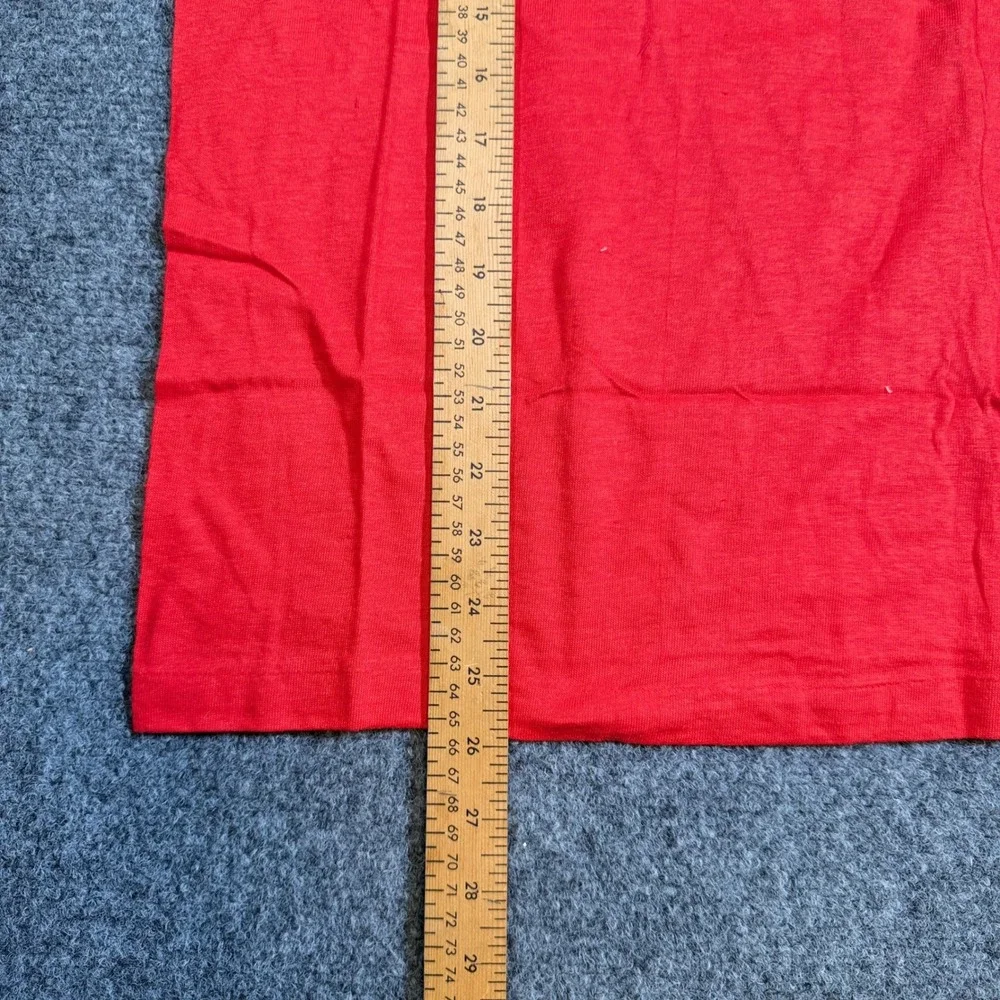 Vintage Coca-Cola Single Stitch Graphic T-Shirt Mens Small Red Made in USA Coke